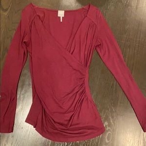 Red Surplice Long Sleeves